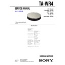 Sony DAV-DZ810W, DAV-DZ820KW, DAV-FX900KW, DAV-FX900W, TA-WR4 Service Manual