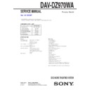 Sony DAV-DZ970WA Service Manual
