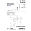 Sony DAV-FC8, DAV-SC6, SS-CT6, SS-SC6, SS-TS6, SS-TS7, SS-WS6 Service Manual