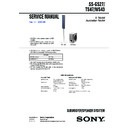 Sony DAV-FX888K, DAV-FX999W, SS-TS47, SS-WS43 Service Manual