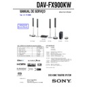 Sony DAV-FX900KW (serv.man2) Service Manual