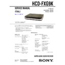 Sony DAV-FXG9K, HCD-FXG9K Service Manual