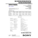 Sony DAV-HDX265, DAV-HDX266, DAV-HDX267W, DAV-HDX465, DAV-HDX466, DAV-HDX665 Service Manual