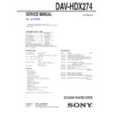 dav-hdx274 service manual