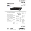 Sony DAV-HDX678WF, DAV-HDX975WF, HCD-HDX678WF, HCD-HDX975WF Service Manual