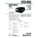 Sony DAV-IS50, HCD-IS50 Service Manual