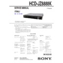 Sony DAV-JZ8888K, HCD-JZ8888K Service Manual