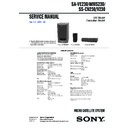 Sony DAV-L8000, SA-VE230, SA-W17, SA-WMS230, SS-CN230, SS-V230 Service Manual