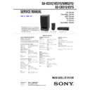 Sony DAV-L8000, SA-VE312, SA-VE315, SA-WMS315, SS-CN315, SS-V315 Service Manual