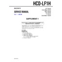 Sony DAV-LF1H, HCD-LF1H (serv.man2) Service Manual
