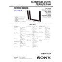 Sony DAV-LF1H, SA-TSLF1H, SS-CTLF1H, SS-TSLF1H, SS-TSLF1HW Service Manual