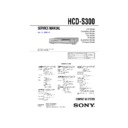 dav-s300, hcd-s300 service manual