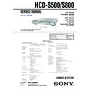 dav-s500, dav-s800, hcd-s800 service manual