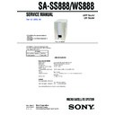 Sony DAV-S888, SA-SS888, SA-WS888 Service Manual