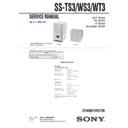 Sony DAV-SA30, DAV-SA35K, SS-TS3, SS-WS3 Service Manual