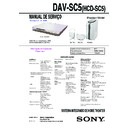 Sony DAV-SC5 Service Manual