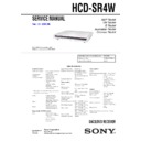 Sony DAV-SR4W, HCD-SR4W Service Manual