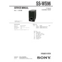 Sony DAV-TZ100, DAV-TZ200, SS-WS96 Service Manual