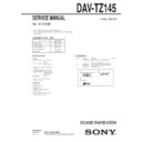 Sony DAV-TZ145 Service Manual