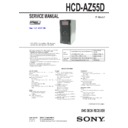 dhc-az55d, hcd-az55d service manual