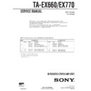 Sony DHC-EX770MD, MHC-EX660, TA-EX660, TA-EX770 Service Manual