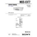 Sony DHC-EX77MD, DHC-MD77, MDS-EX77, MDS-EX770 Service Manual