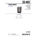 Sony DHC-FL3, DHC-FL5D, SS-WG7 Service Manual