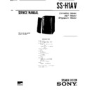 Sony DHC-MD1, SS-H1AV Service Manual