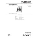 Sony DHC-MD313, SS-MD313 Service Manual