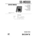 Sony DHC-MD333, SS-MD333 (serv.man2) Service Manual