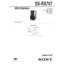 Sony DHC-MD500, DHC-RX707, SS-RX707 Service Manual