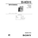 Sony DHC-MD515, SS-MD515 Service Manual