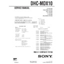 dhc-mdx10 service manual