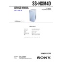 Sony DHC-NXM2D, DHC-NXM4D, SS-NXM4D Service Manual