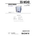 Sony DHC-NXM2D, DHC-NXM4D, SS-WG4D Service Manual