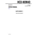 Sony DHC-NXM4D, HCD-NXM4D (serv.man2) Service Manual
