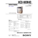 Sony DHC-NXM4D, HCD-NXM4D Service Manual