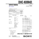 Sony DHC-NXM4D Service Manual