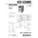 dhc-vz50md, hcd-vz50md service manual