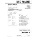 Sony DHC-ZX50MD Service Manual