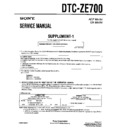 Sony DTC-ZE700 (serv.man3) Service Manual