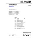 Sony DVP-CX995V, HT-9950M, SA-WMSP69, SS-CNP69, SS-MSP69R, SS-MSP69SB, SS-MSP69SL, SS-MSP69SR Service Manual