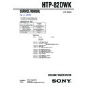 Sony DVP-K82P, HTP-82DWK, SS-CNP87, SS-MSP67LE, SS-MSP67RE, SS-MSP67SLE, SS-MSP67SRE, SS-WMSP67E, STR-K670P Service Manual