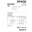 Sony DVP-NS725P, HT-1750DP, HT-1800DP (serv.man2) Service Manual