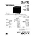 Sony DXA-C70, FH-C7X, MHC-C70 (serv.man2) Service Manual