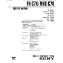 dxa-c70, fh-c7x, mhc-c70 service manual