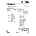 Sony DXA-H2750, FH-E705C Service Manual