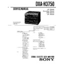 Sony DXA-H3750, MHC-3750 (serv.man2) Service Manual