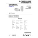 Sony DXA-WZ7AV, DXA-WZ8D, MHC-WZ7AV, MHC-WZ8D, SS-CT400, SS-CT410, SS-RC400, SS-RC410, SS-RS400, SS-RS410 Service Manual