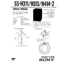 Sony FH-311, FH-311R, FH-411K, FH-411R, SS-H311, SS-H313, SS-H414MK2 Service Manual